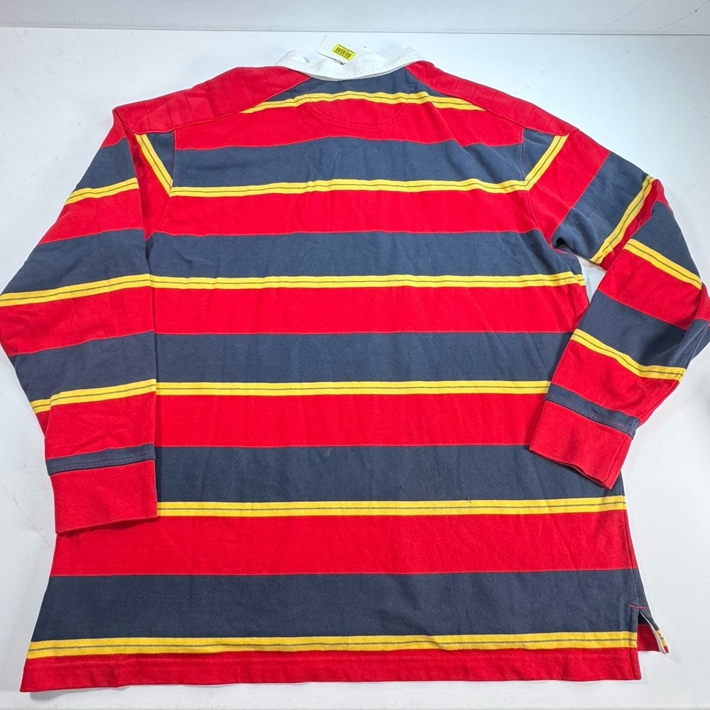 Vintage Daniel Cremieux Rugby Shirt Mens XL NWT Striped Elbow Patch Polo - Picture 7 of 9